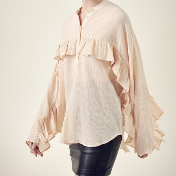 Petal Dew NWT Ruffled Blouse Medium - Picture 1 of 9